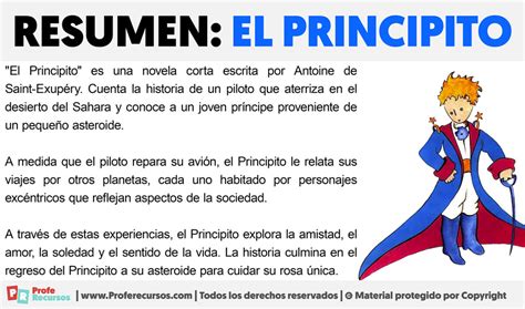 resumen de el principito pdf